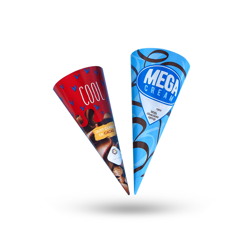 printed ice cream cone sleeves